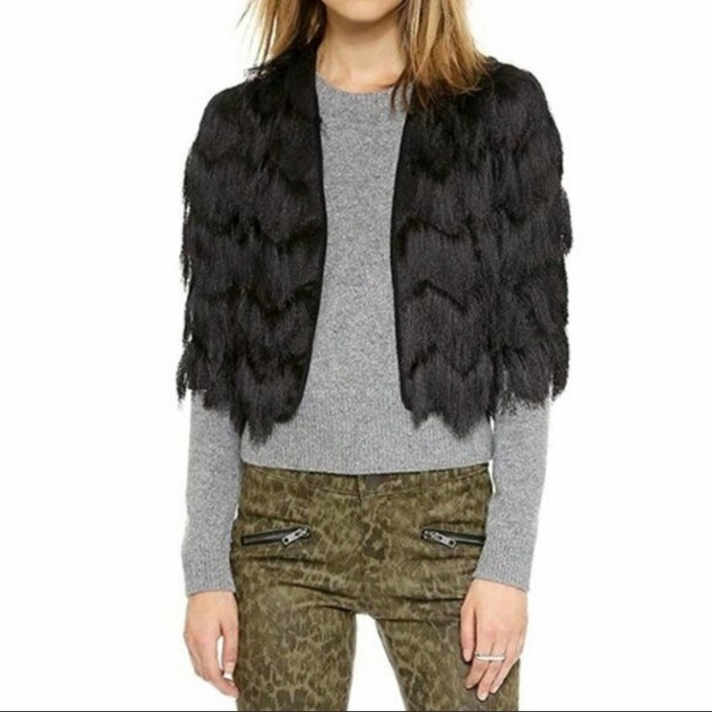 Like new | Milly chevron fringed bolero jacket | Stunning!